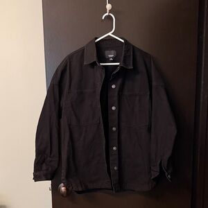 Hudson Medium Black women's Shirt Jacket